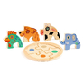 DJECO Dřevěné puzzle Zvířata - 4 pcs 3