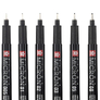 Sada Pigma Micron Black - tech.fixy 6ks+ pouzdro 2