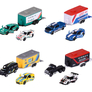 Racing Auto 2 ks s přívesem Deluxe, 4 druhy
