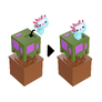 4 Minecraft Mini figurka těžba - Axolotl