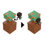 4 Minecraft Mini figurka těžba - Enderman