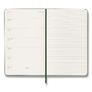 Diář MOLESKINE 2027 týdenní tvrdý tm. zelený L 3
