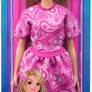 Barbie Fashionistas Modelka v šatech s růžovým paisley vzorem JJN62 3