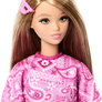 Barbie Fashionistas Modelka v šatech s růžovým paisley vzorem JJN62 4