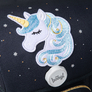 BAAGL Školní aktovka Ergo Unicorn Gold