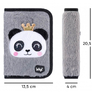 BAAGL Školní penál klasik dvě chlopně Panda