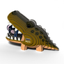 EUGY Aligátor 3D kartonová skládačka