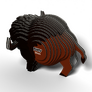EUGY Bizon 3D kartonová skládačka