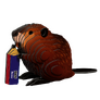 EUGY Bobr 3D kartonová skládačka