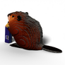 EUGY Bobr 3D kartonová skládačka