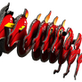 EUGY Červený drak 3D kartonová skládačka
