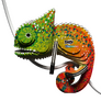 EUGY Chameleon 3D kartonová skládačka