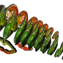 EUGY Chameleon 3D kartonová skládačka