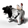 EUGY Holštýnská kráva 3D kartonová skládačka