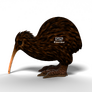 EUGY Kivi hnědý 3D kartonová skládačka