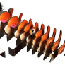 EUGY Kočka Pumpkin 3D kartonová skládačka