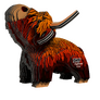 EUGY Kráva skotská 3D kartonová skládačka