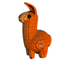 EUGY Lama 3D kartonová skládačka