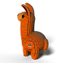 EUGY Lama 3D kartonová skládačka