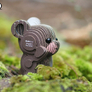 EUGY Medvěd grizzly 3D kartonová skládačka