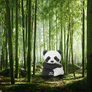 EUGY Panda velká 3D kartonová skládačka