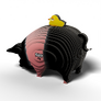 EUGY Prase 3D kartonová skládačka