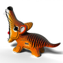 EUGY Vakovlk tasmánský 3D kartonová skládačka