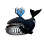 EUGY Velryba grónská 3D kartonová skládačka