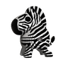EUGY Zebra 3D kartonová skládačka