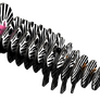EUGY Zebra 3D kartonová skládačka