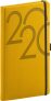 Kapesní diář Ajax 2020, zlatý, 9 × 15,5 cm
