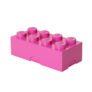 LEGO box na svačinu 100 x 200 x 75 mm - růžová