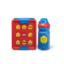 LEGO ICONIC Classic svačinový set (láhev a box) - červená/modrá