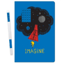 LEGO Stationery Zápisník A5 s modrým perem - Imagine