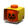 LEGO úložná hlava (velikost L) - dýně