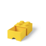 LEGO úložný box 4 s šuplíkem - žlutá
