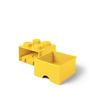 LEGO úložný box 4 s šuplíkem - žlutá