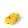 LEGO úložný box 4 s šuplíkem - žlutá