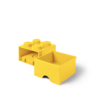 LEGO úložný box 4 s šuplíkem - žlutá