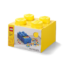 LEGO úložný box 4 s šuplíkem - žlutá