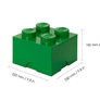 LEGO úložný box 4  - tmavě zelená