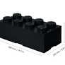 LEGO úložný box 8 - černá