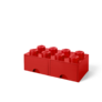 LEGO úložný box 8 s šuplíky - červená