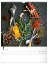 Nástěnný kalendář Koření a bylinky 2024, 30 × 34 cm