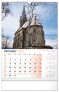 Nástěnný kalendář Kostely a poutní místa 2024, 33 × 46 cm