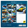 NOTIQUE Grid calendar Fast Cars 2027, 30 x 30 cm