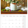 NOTIQUE Grid calendar Flowers 2027, 30 x 30 cm