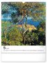 NOTIQUE Nástěnný kalendář Claude Monet 2025, 30 x 34 cm
