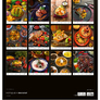 NOTIQUE Nástěnný kalendář Gourmet 2026, 48 x 56 cm