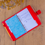 NOTIQUE Refill – Týdenní kroužkový diář s vyměnitelnými listy 2027, sytě červený, 12,5 x 19 cm